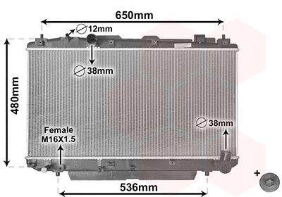 VAN WEZEL Radiaator,mootorijahutus 53002348